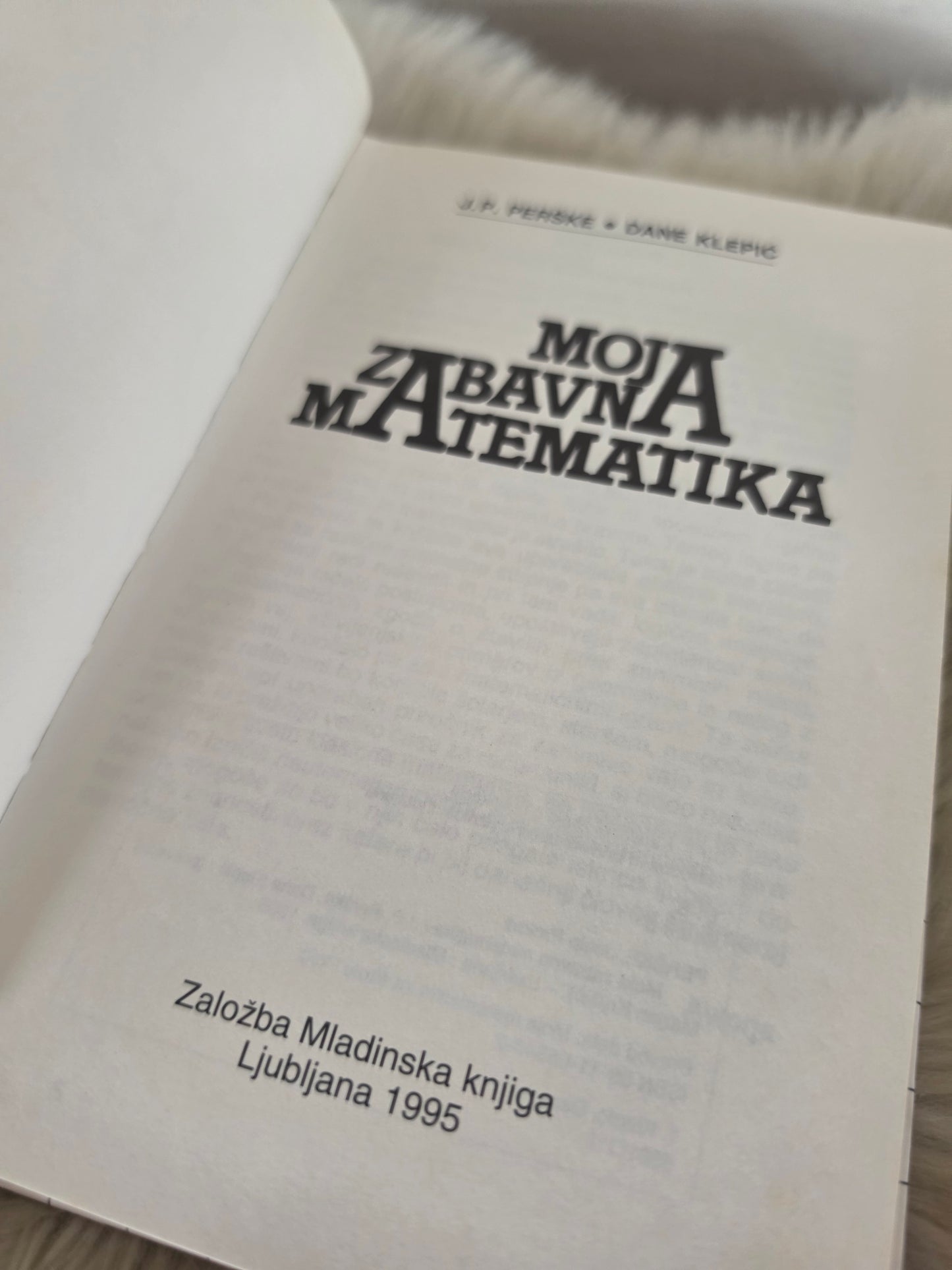 Moja zabavna matematika J.P.Perške Dane Klepić
