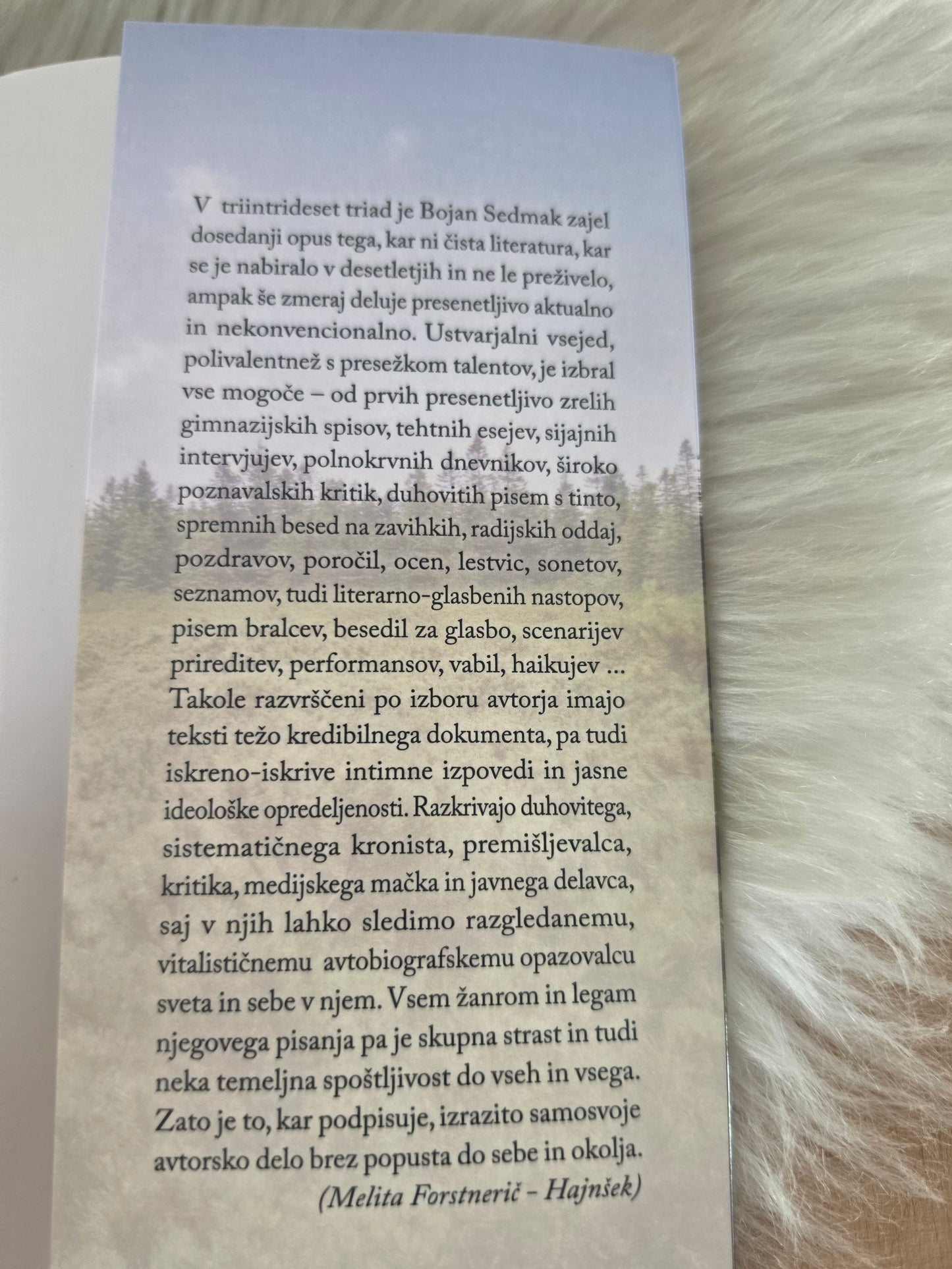 Potem za zdaj že kdaj Bojan Sedmak