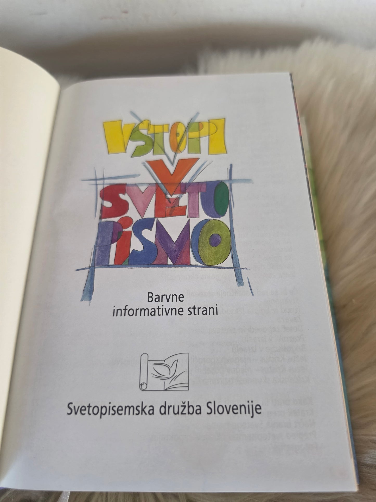 Vstopi v sveto pismo Svetopisemska družba Slovenije
