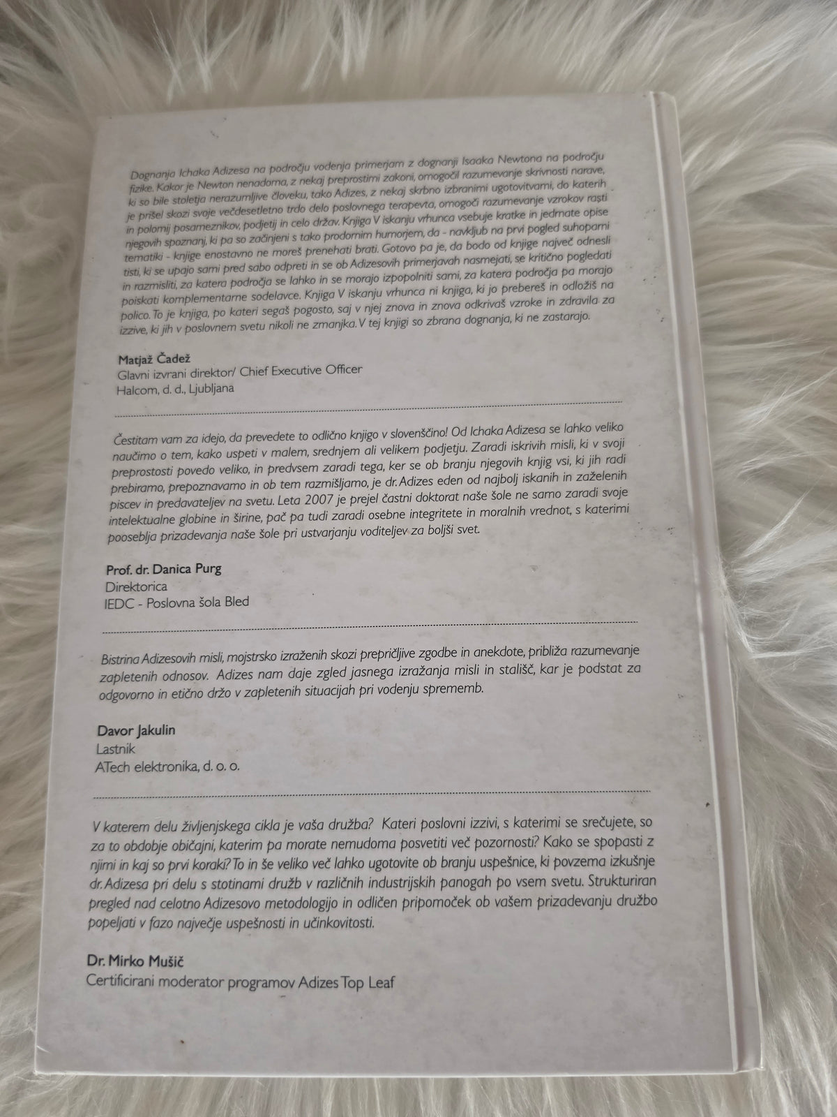 V iskanju vrtinca dr.Ichak Kalderon Adizes