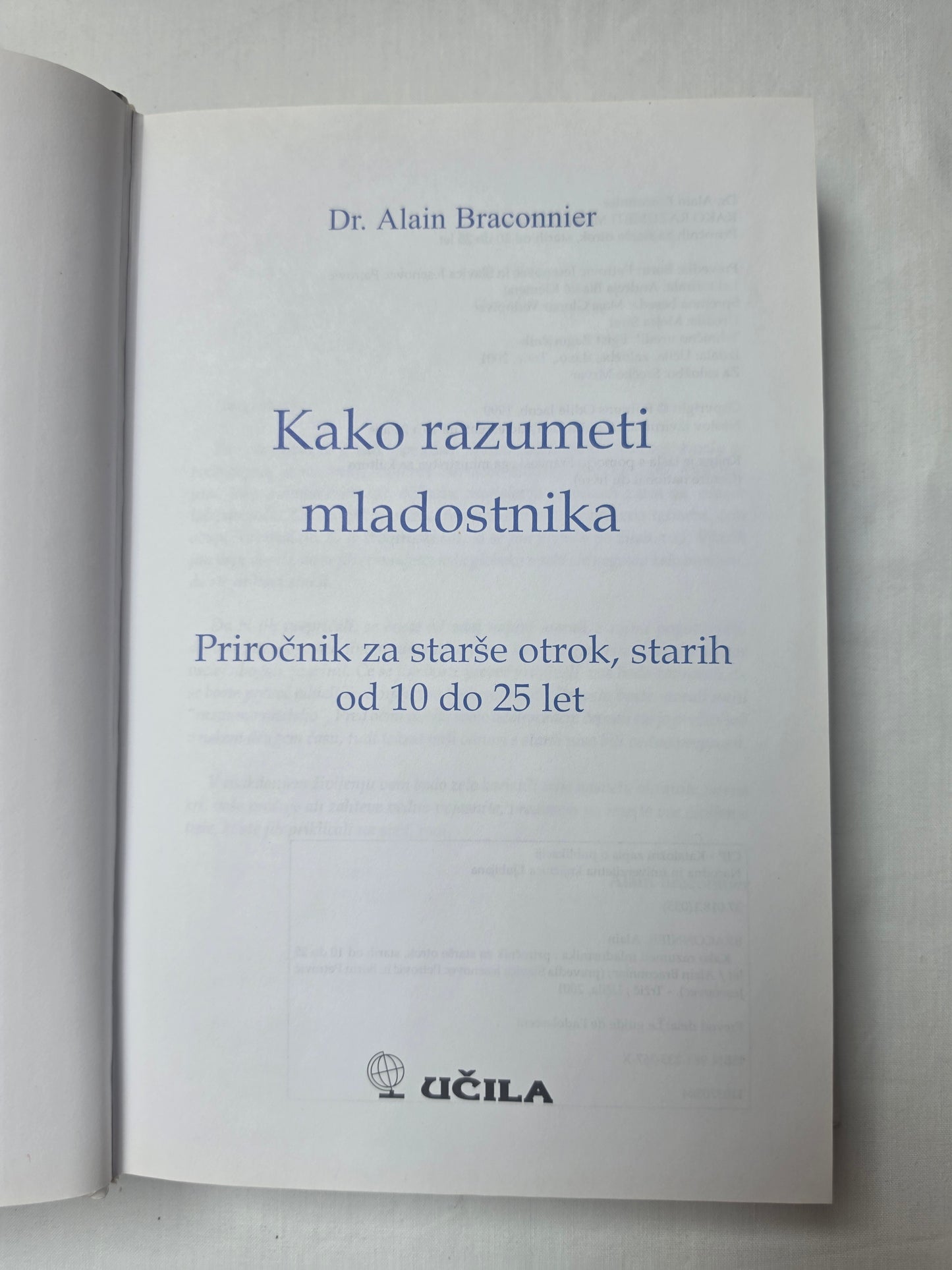 Kako razumeti mladostnika? dr. Alain Braconnier