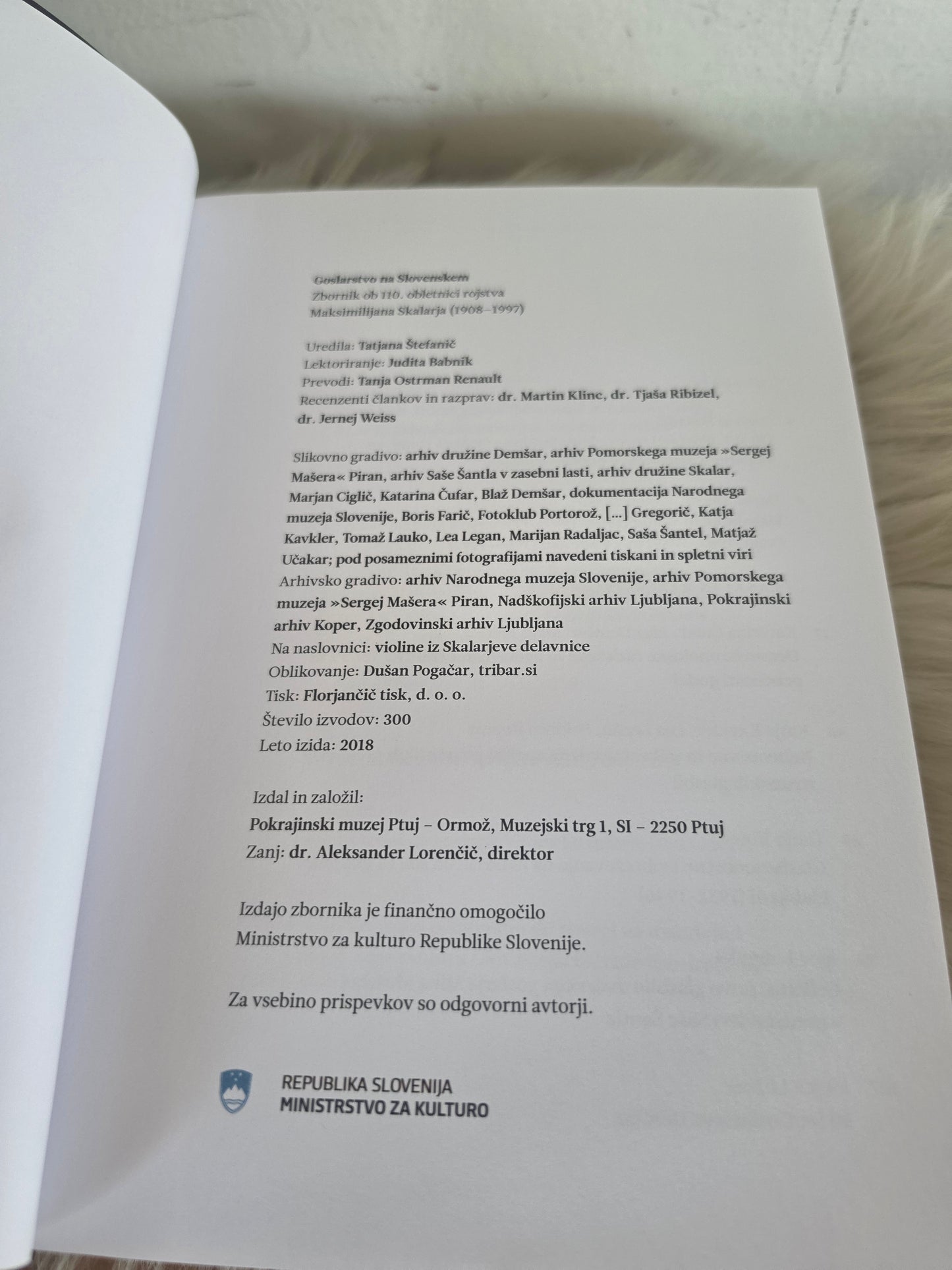 Goslarstvo na slovenskem  Pokrajinski muzej Ptuj Ormož