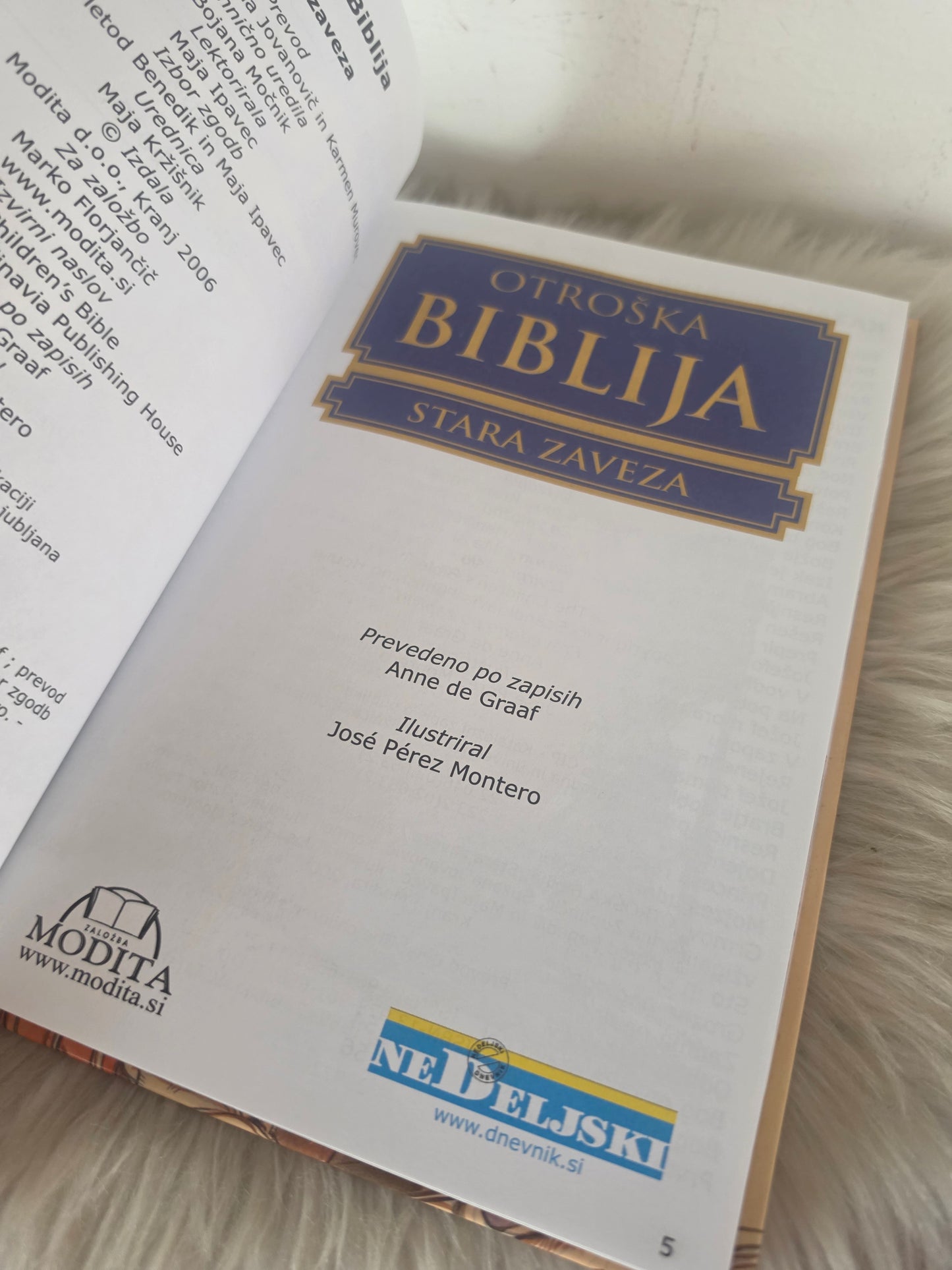 Otroška biblija  Stara zaveza Anne de Graaf