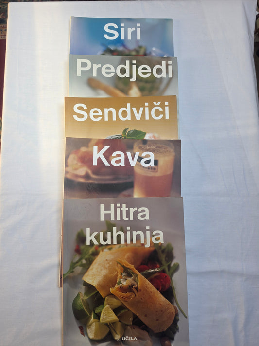 Predjedi, - Sendviči, - Kava, - Hitra kuhinja, - Siri Učila