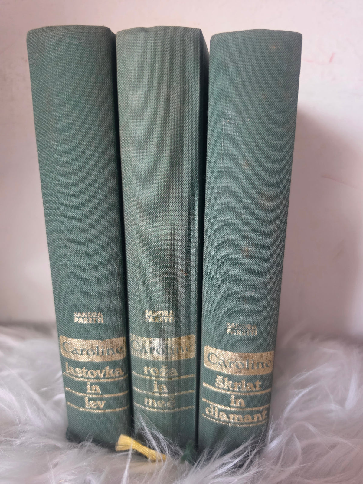 Caroline, trilogija-   Lastovka in meč,  - Roža in meč,  -Škrlat in diamant, Sandra Paretti