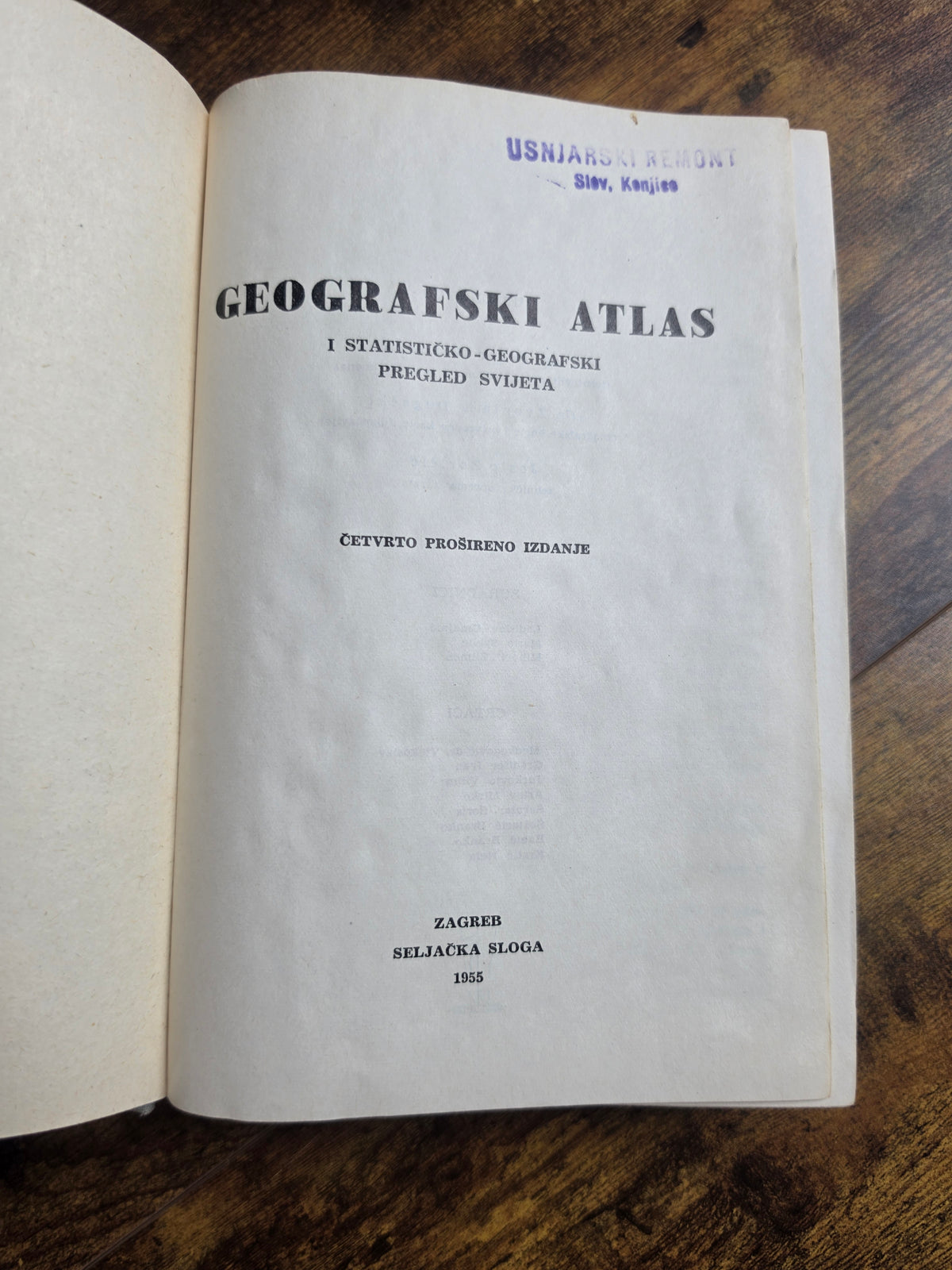Geografski atlas Seljačka sloga