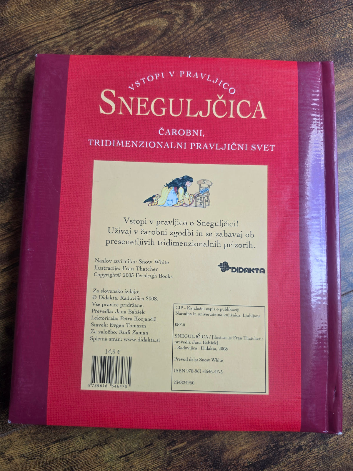 Sneguljčica čarobni tridimenzionalni pravljični svet Didakta