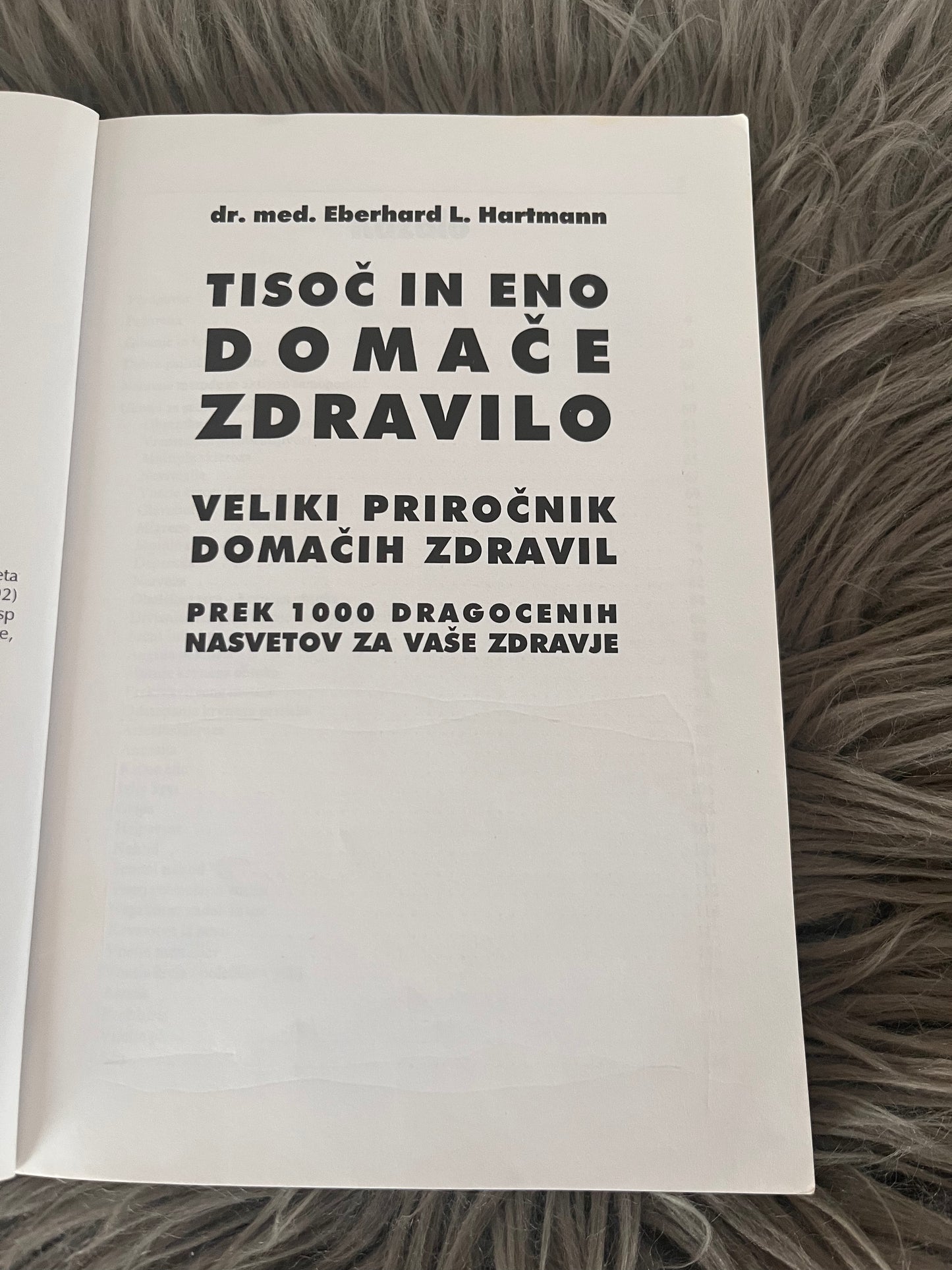 Domače zdravilo Eberhard L.Hartmann