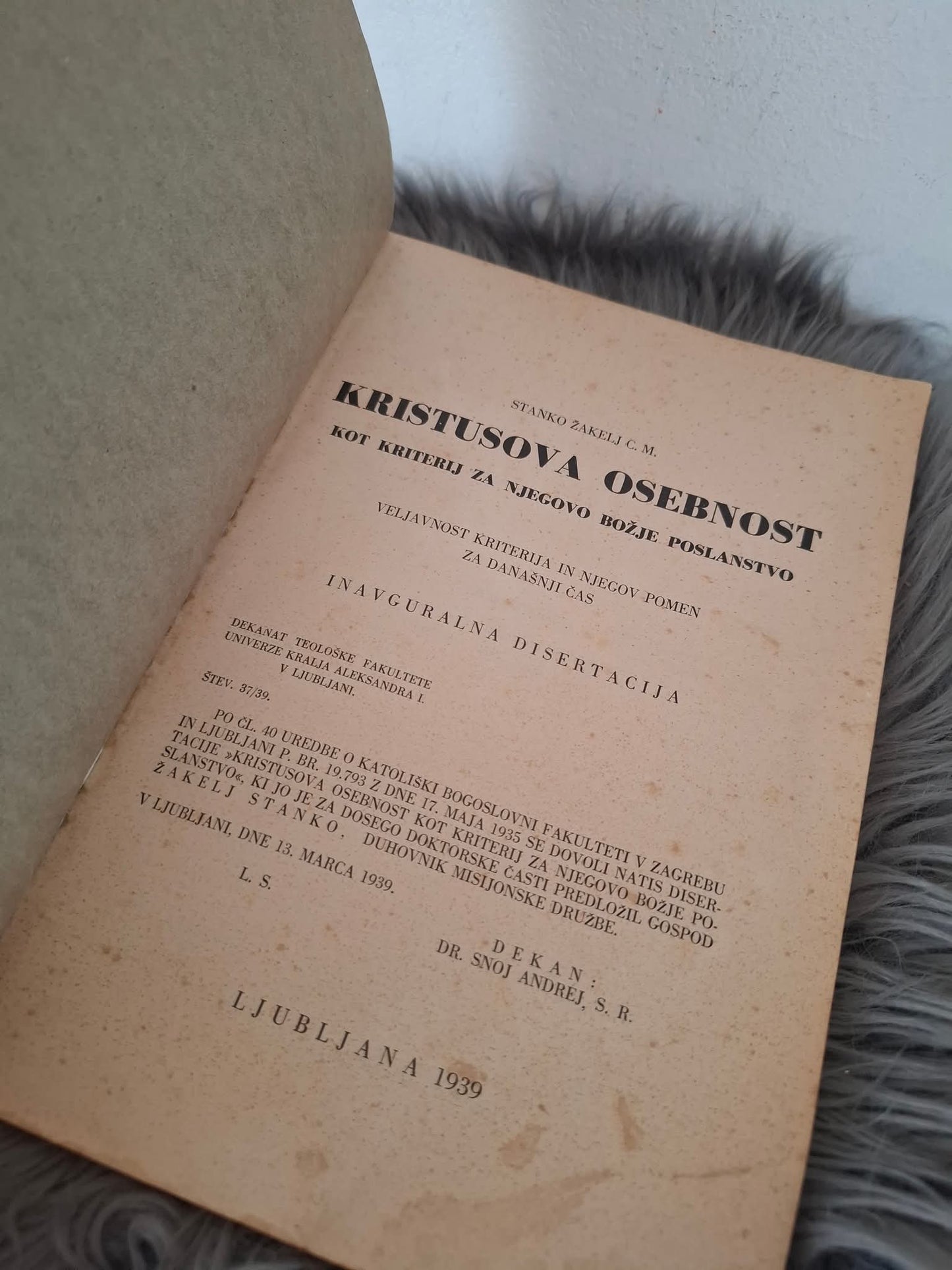 Kristusova osebnost Stanko Žakelj