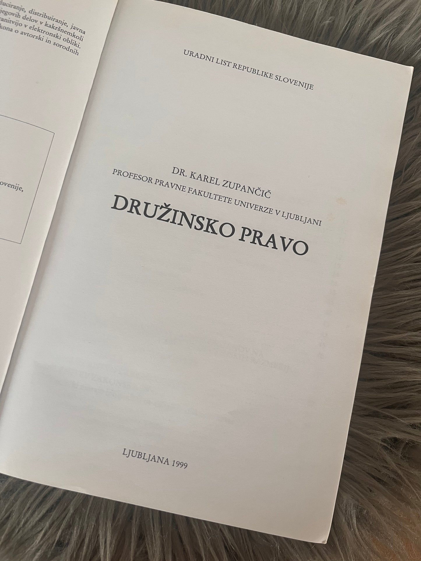 Družinsko pravo Karel Zupančič