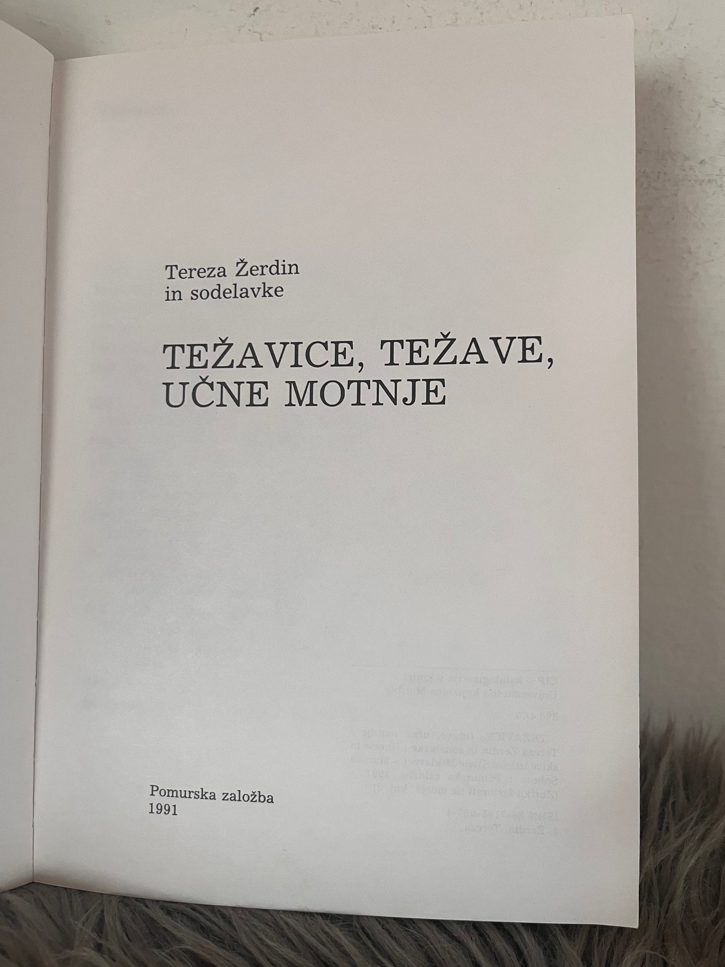 Težave, težavice, učne motnje Tereza Žerdin