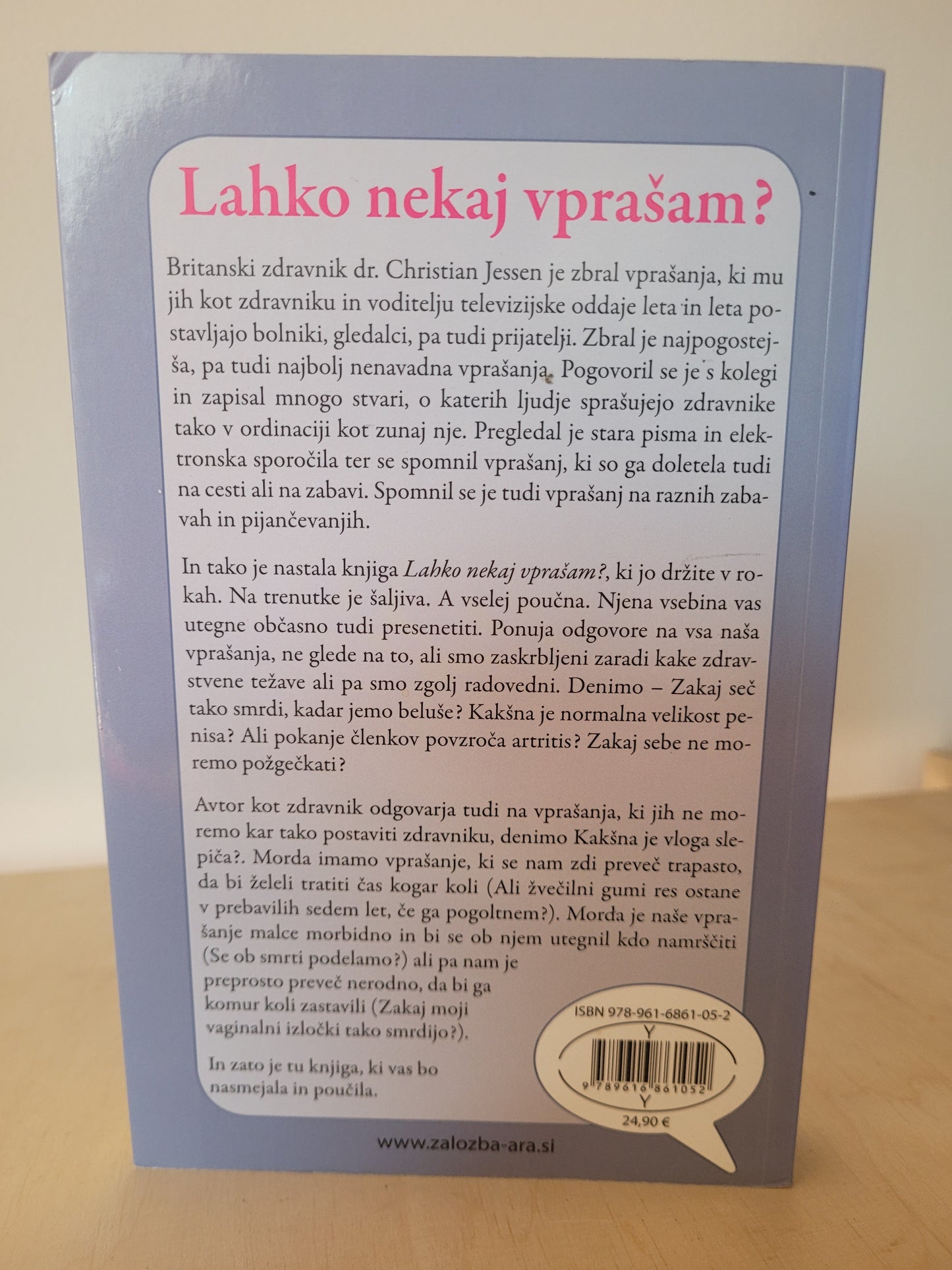 Lahko nekaj vprašam Dr.Christian Jessen