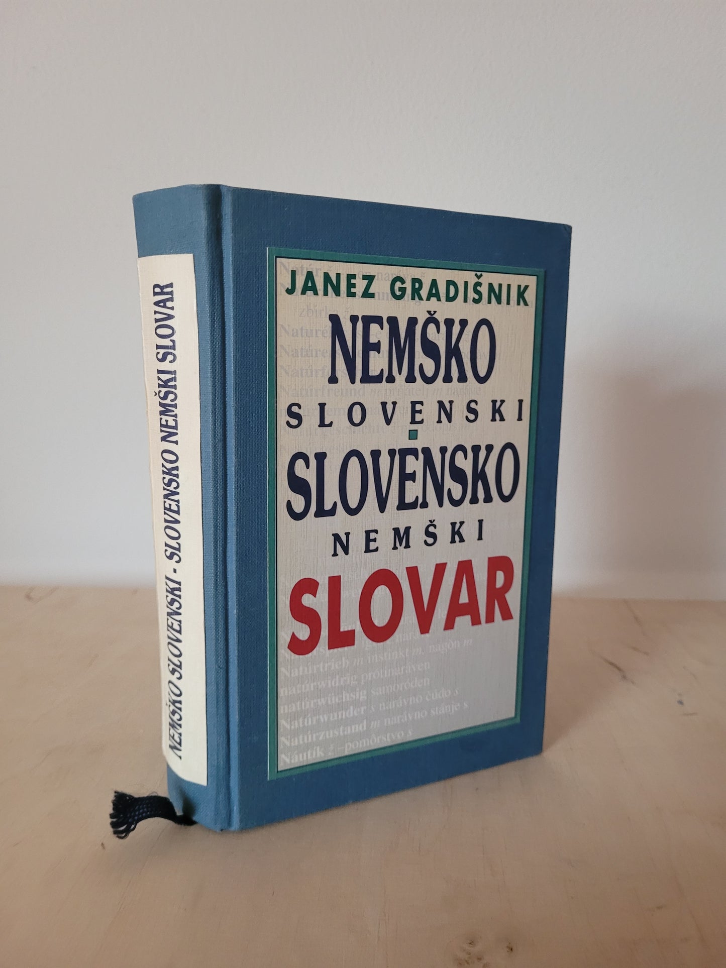 Nemško slovenski slovensko nemški slovar Janez Gradišnik