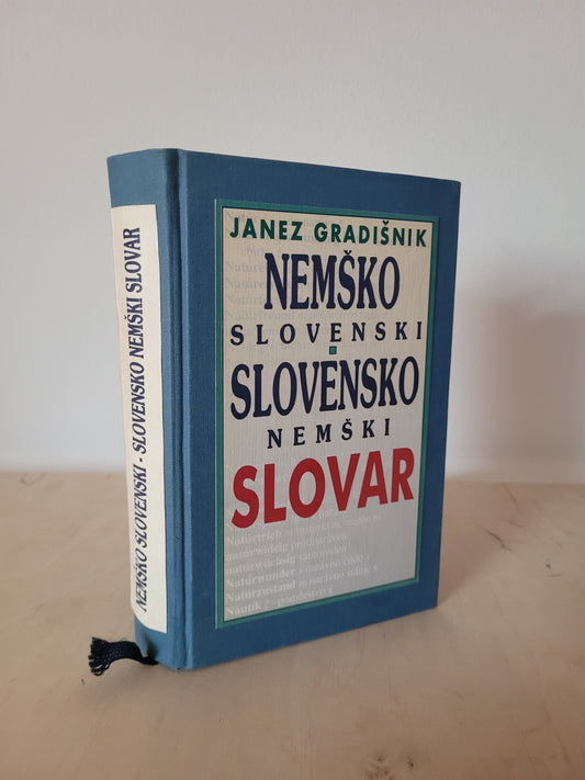 Nemško slovenski slovensko nemški slovar Janez Gradišnik