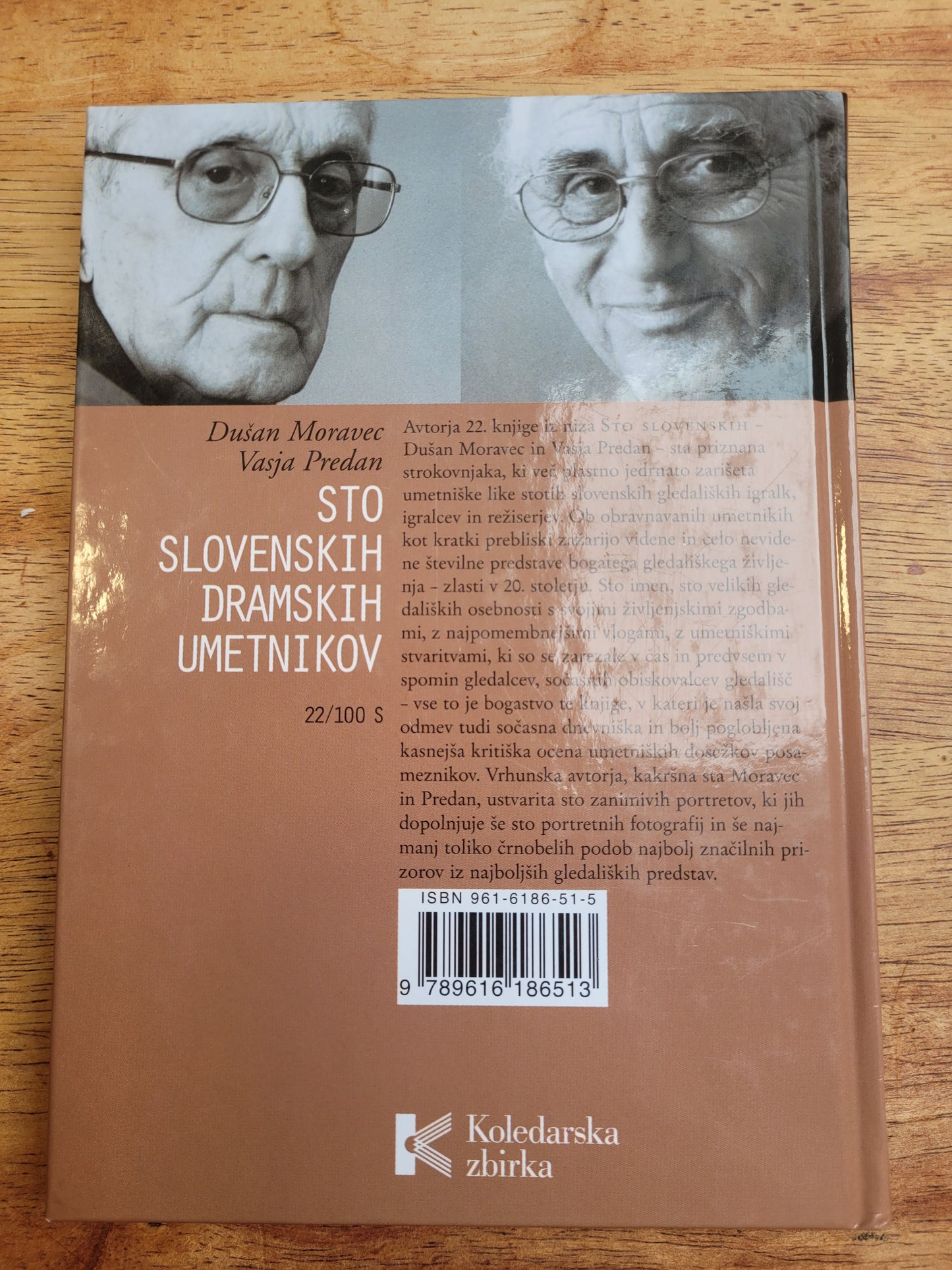 Sto slovenskih dramskih umetnikov Dušan Moravec Vasja Predan