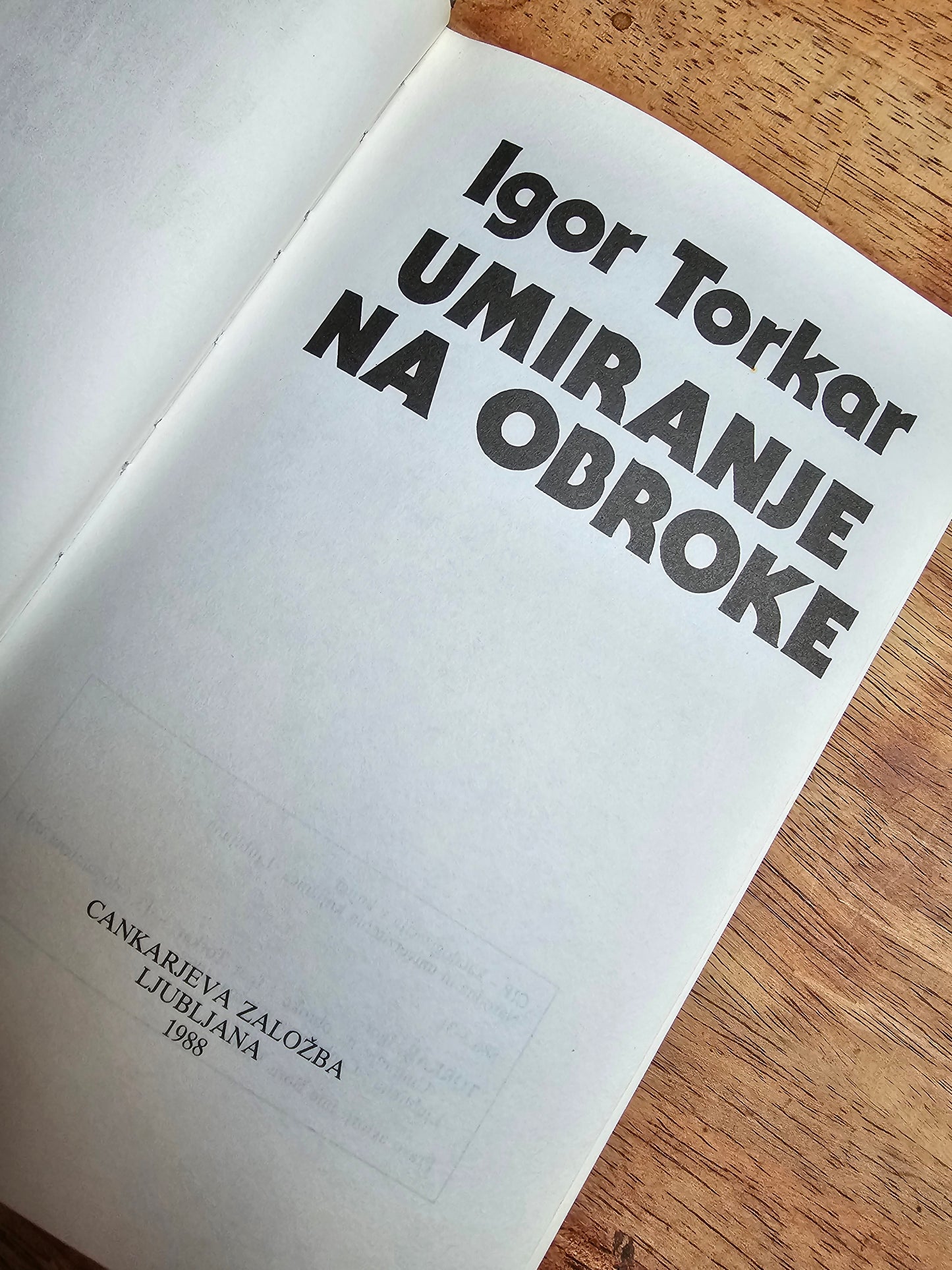 Umiranje na obroke Igor Torkar